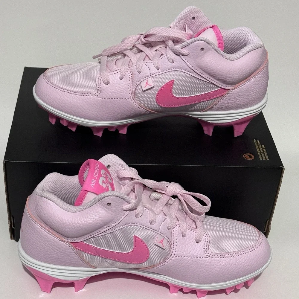 Nike Air Jordan Stadium 90 Cleat Pink Foam New Football Men's 12 $135